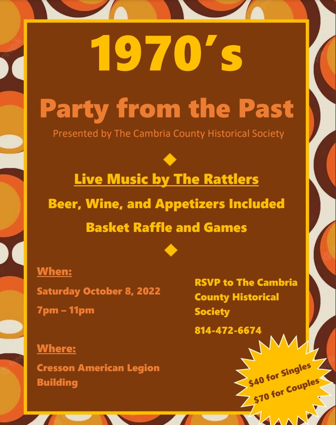 Events Cambria County Historical Society